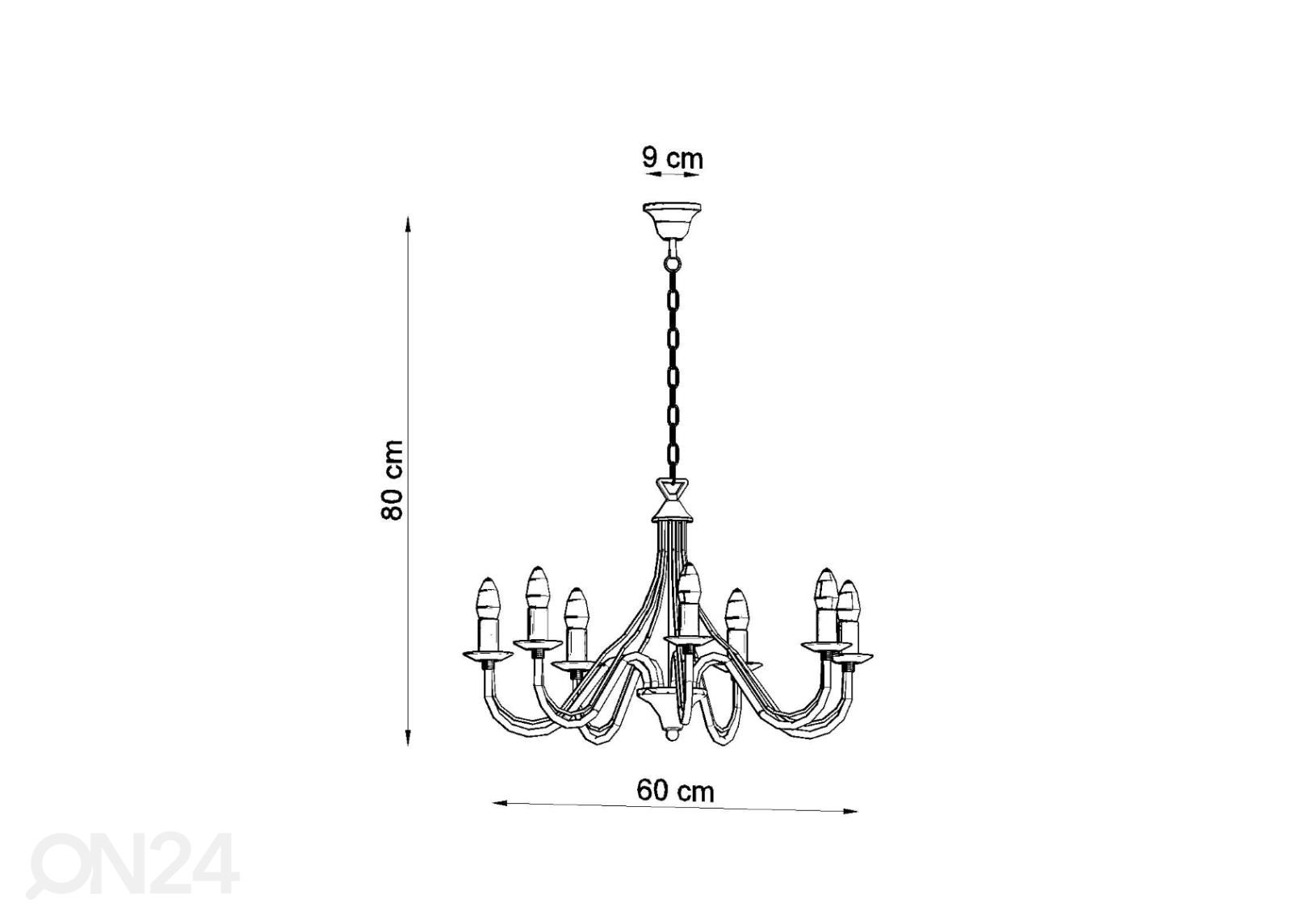 Lühter Minerwa 7 suurendatud mõõdud