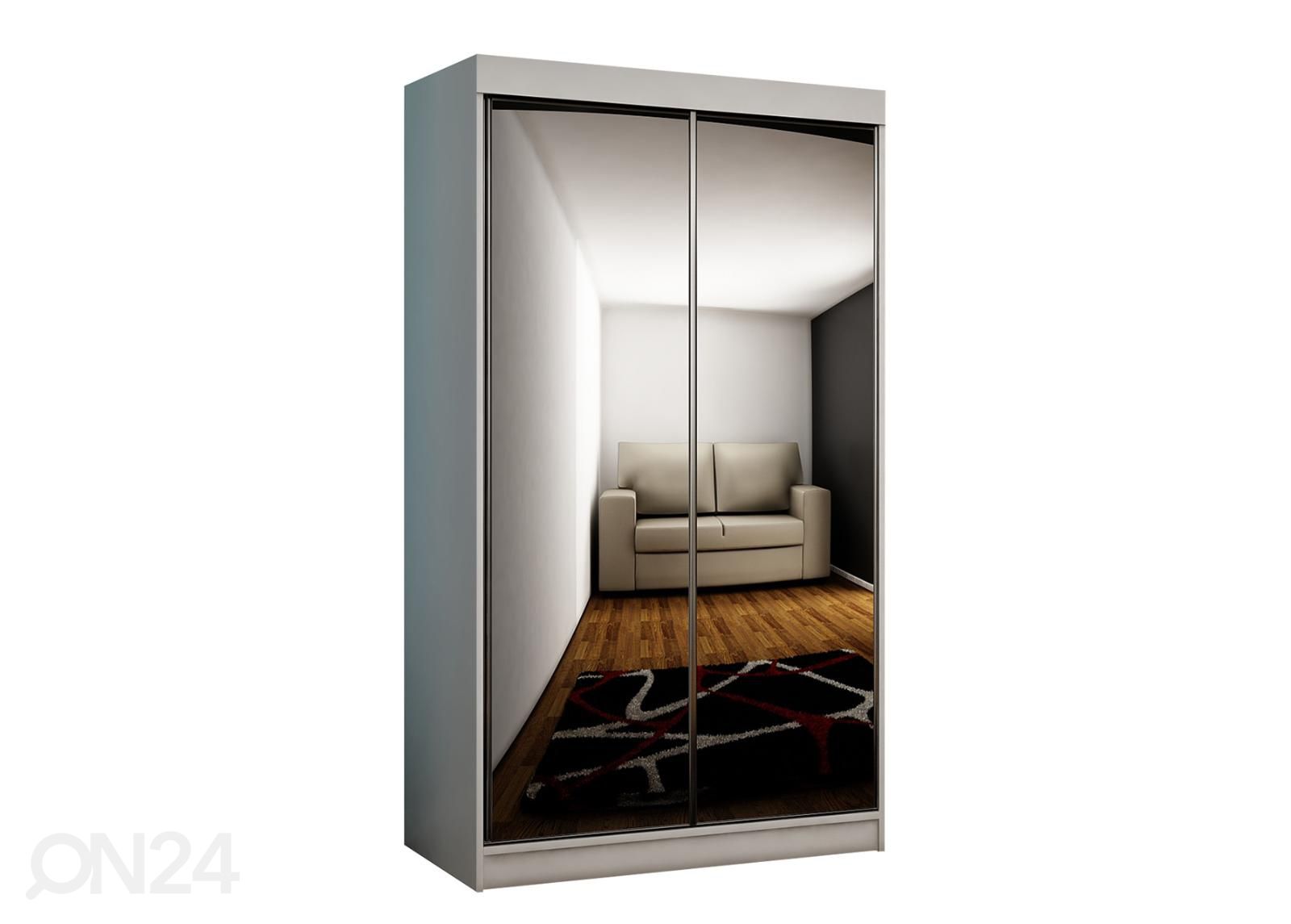 Lükandustega riidekapp 100 cm + LED suurendatud