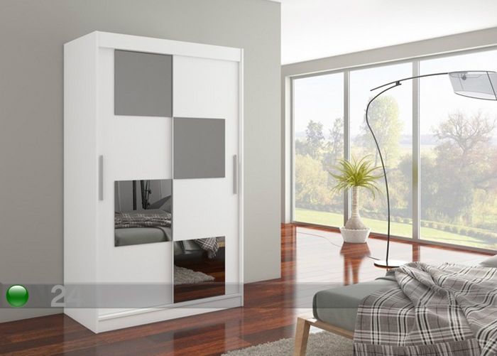 Lükandustega riidekapp 120 cm suurendatud
