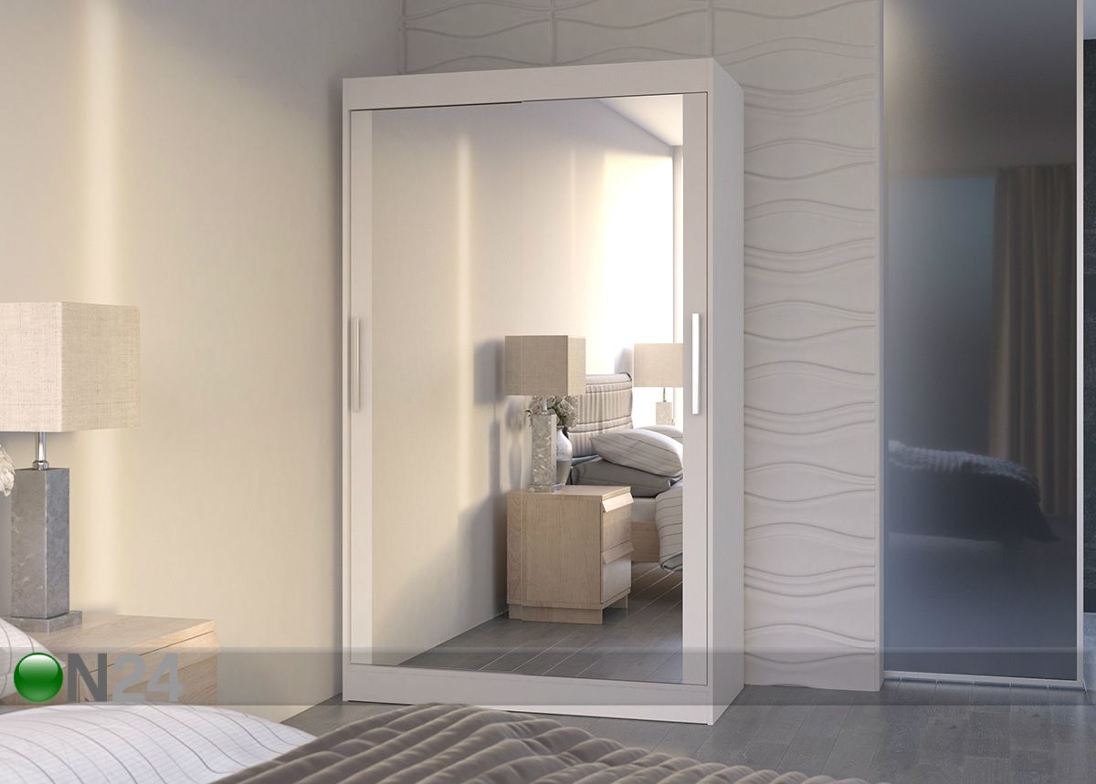 Lükandustega riidekapp 120 cm suurendatud