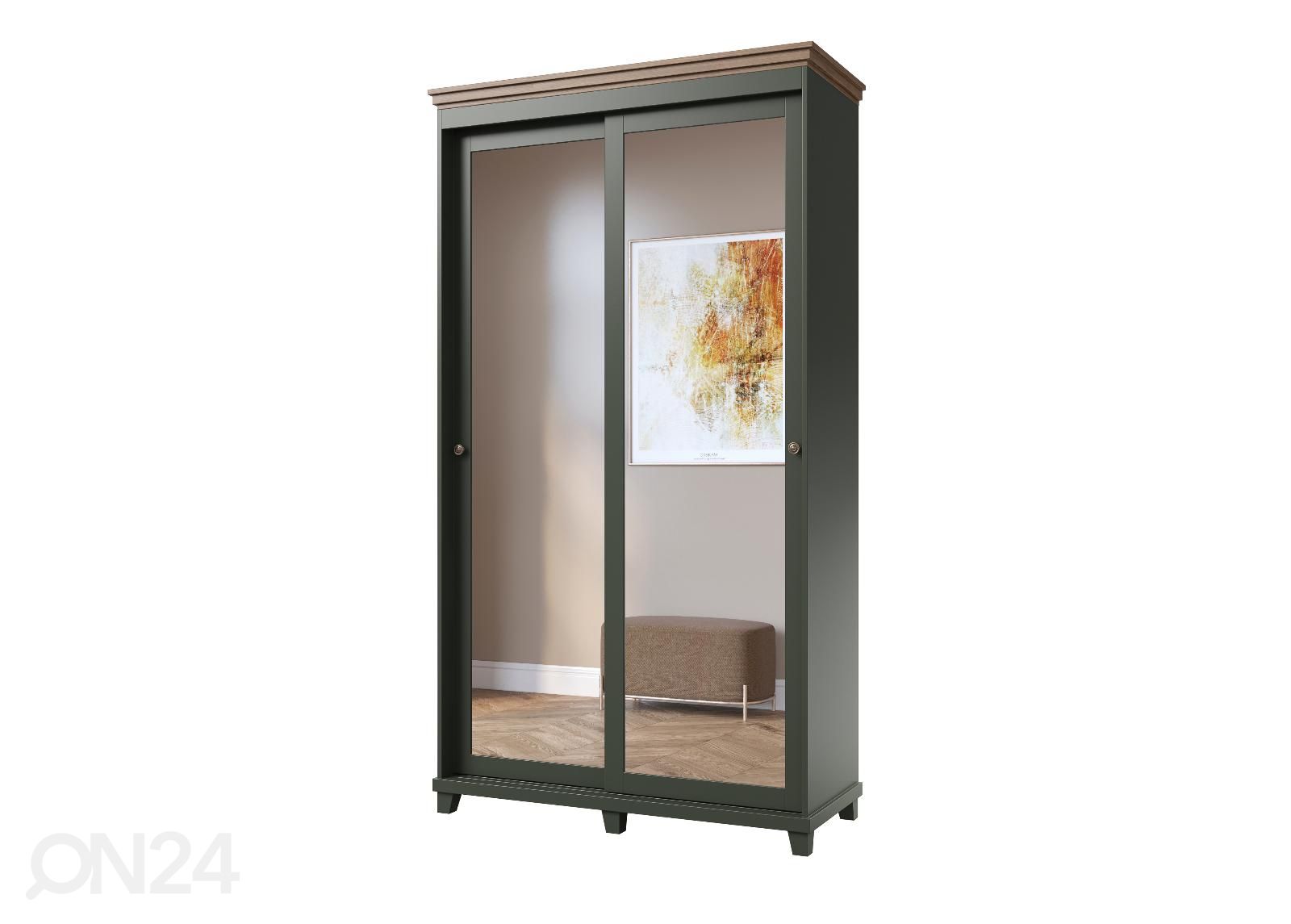Lükandustega riidekapp 120 cm suurendatud