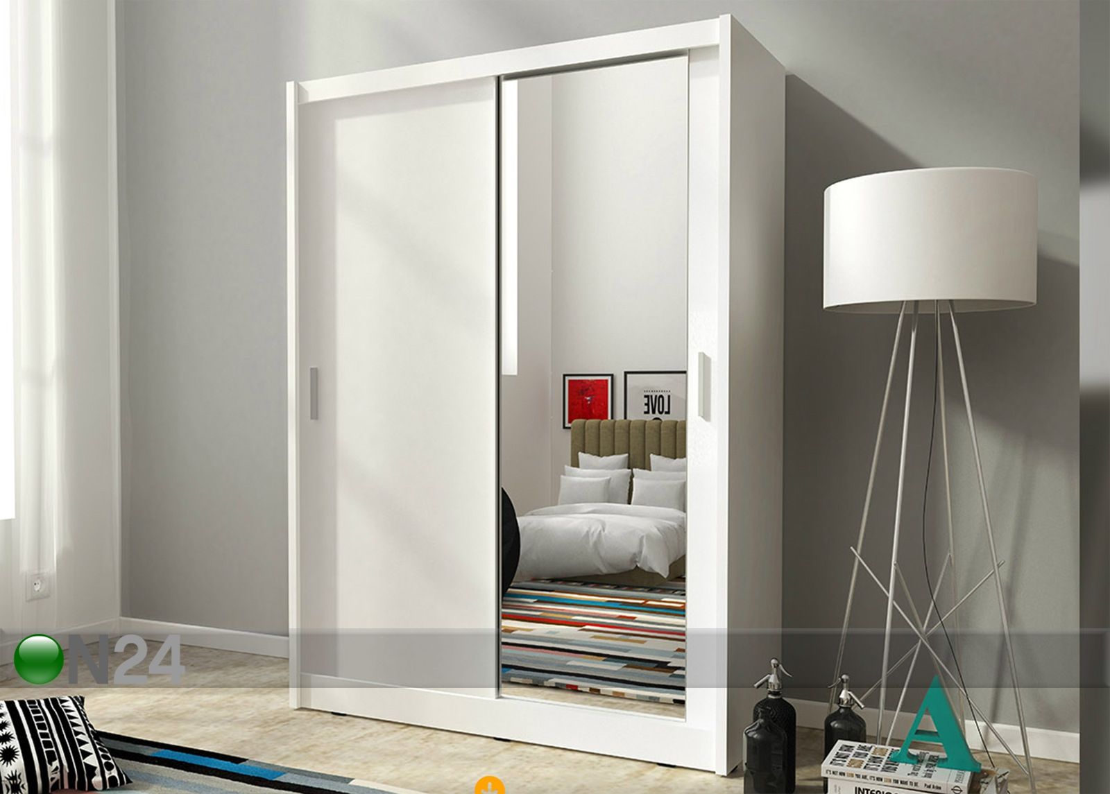 Lükandustega riidekapp 130 cm suurendatud