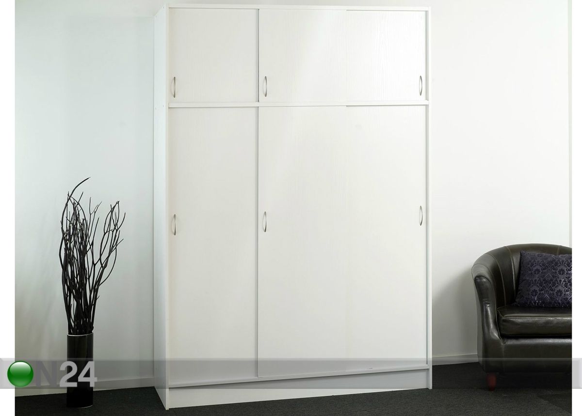 Lükandustega riidekapp 150 cm suurendatud
