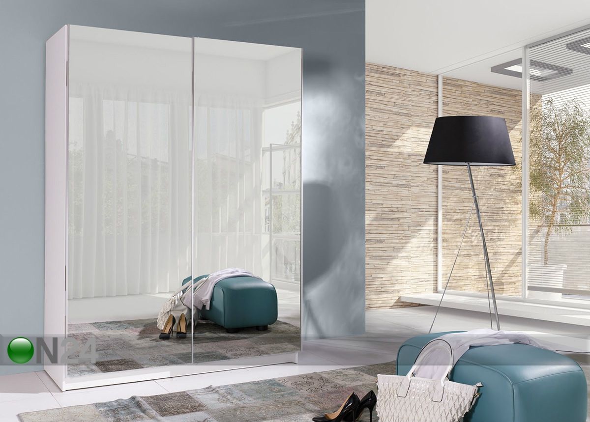 Lükandustega riidekapp 150 cm suurendatud