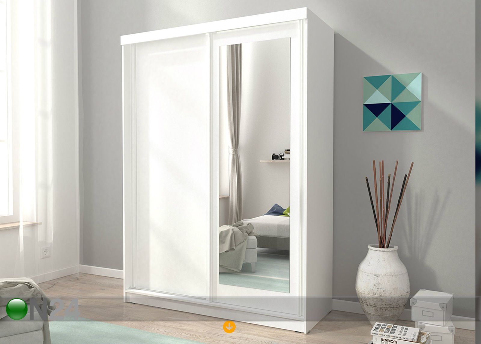 Lükandustega riidekapp 150 cm suurendatud