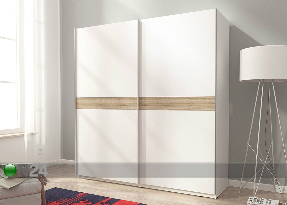 Lükandustega riidekapp 150 cm suurendatud