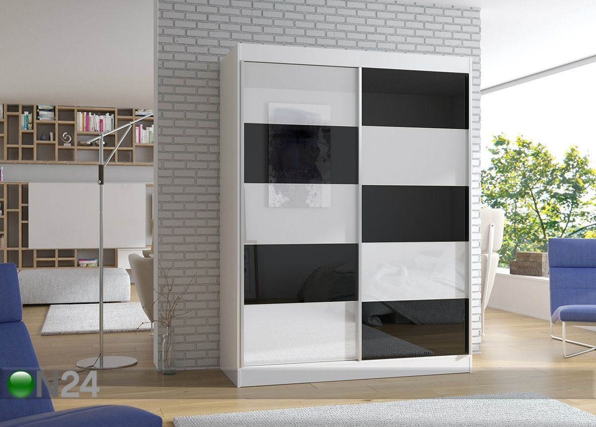 Lükandustega riidekapp 150 cm suurendatud
