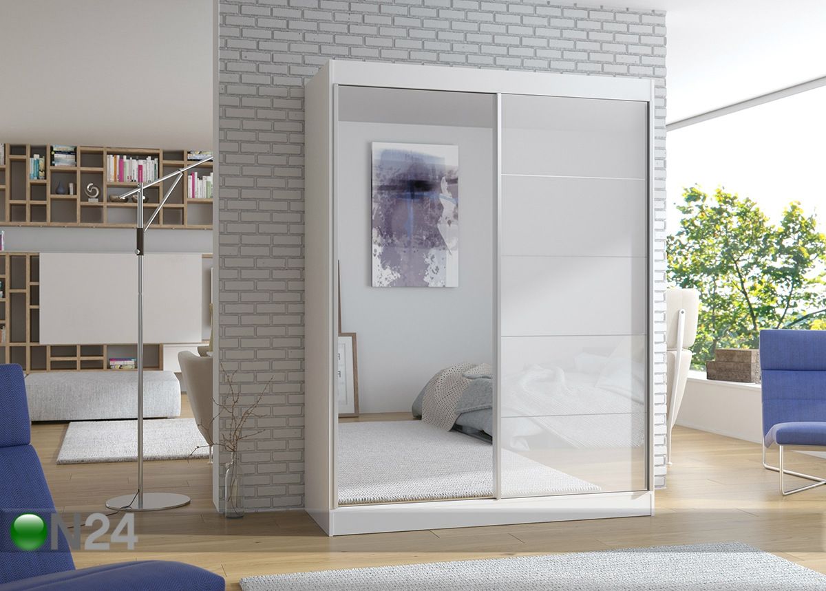 Lükandustega riidekapp 150 cm suurendatud
