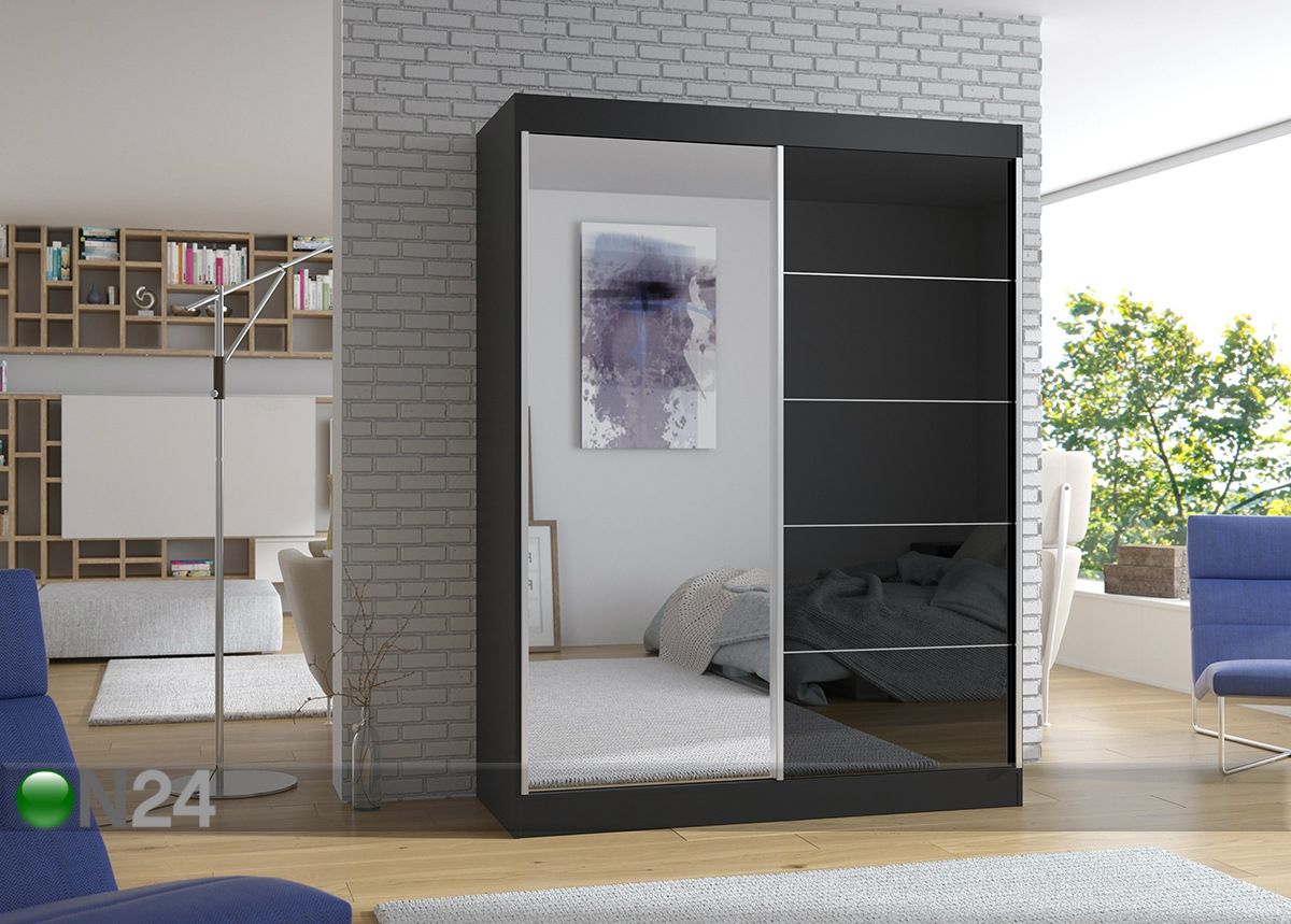 Lükandustega riidekapp 150 cm suurendatud