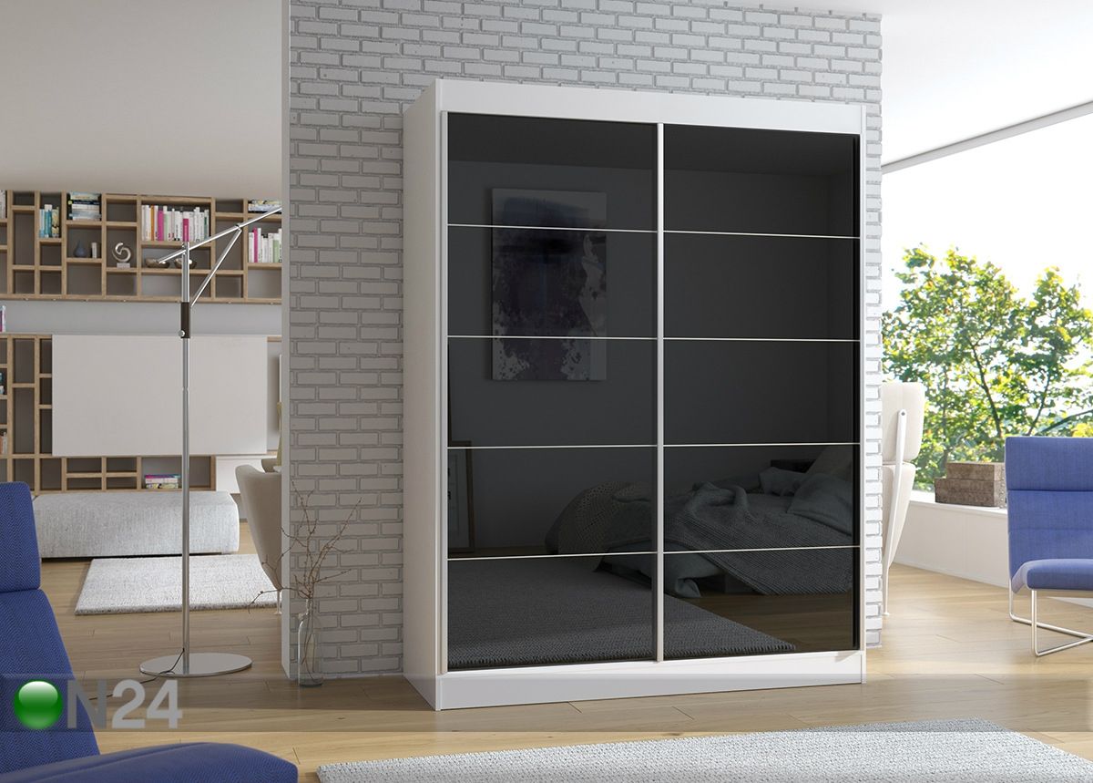 Lükandustega riidekapp 150 cm suurendatud