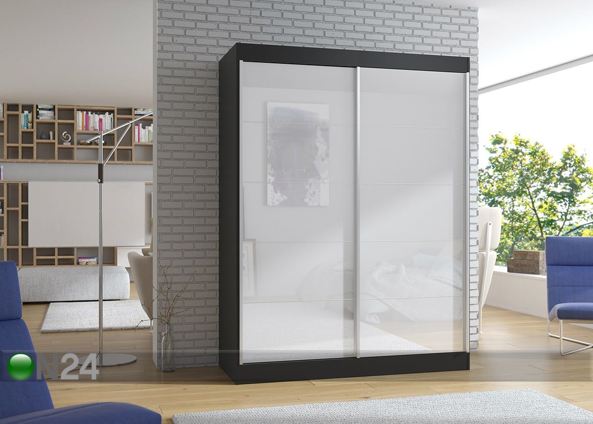 Lükandustega riidekapp 150 cm suurendatud