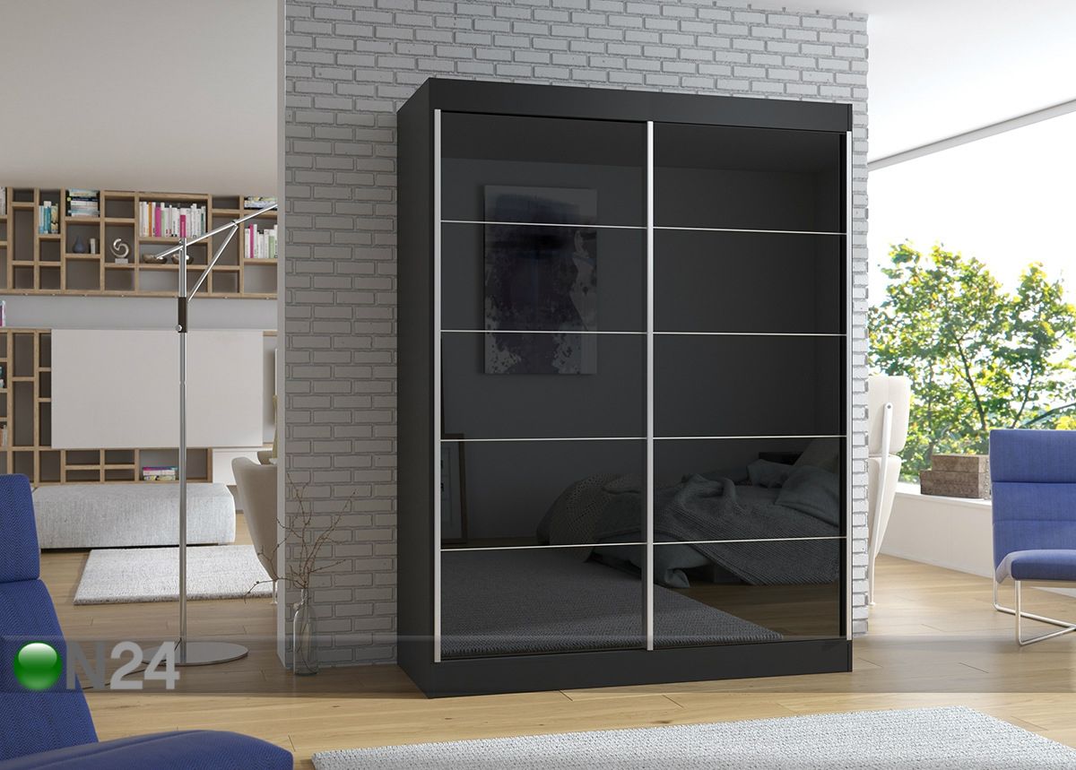 Lükandustega riidekapp 150 cm suurendatud