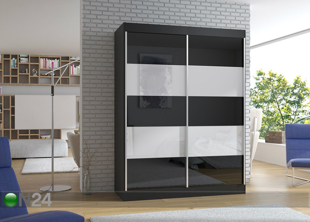 Lükandustega riidekapp 150 cm suurendatud