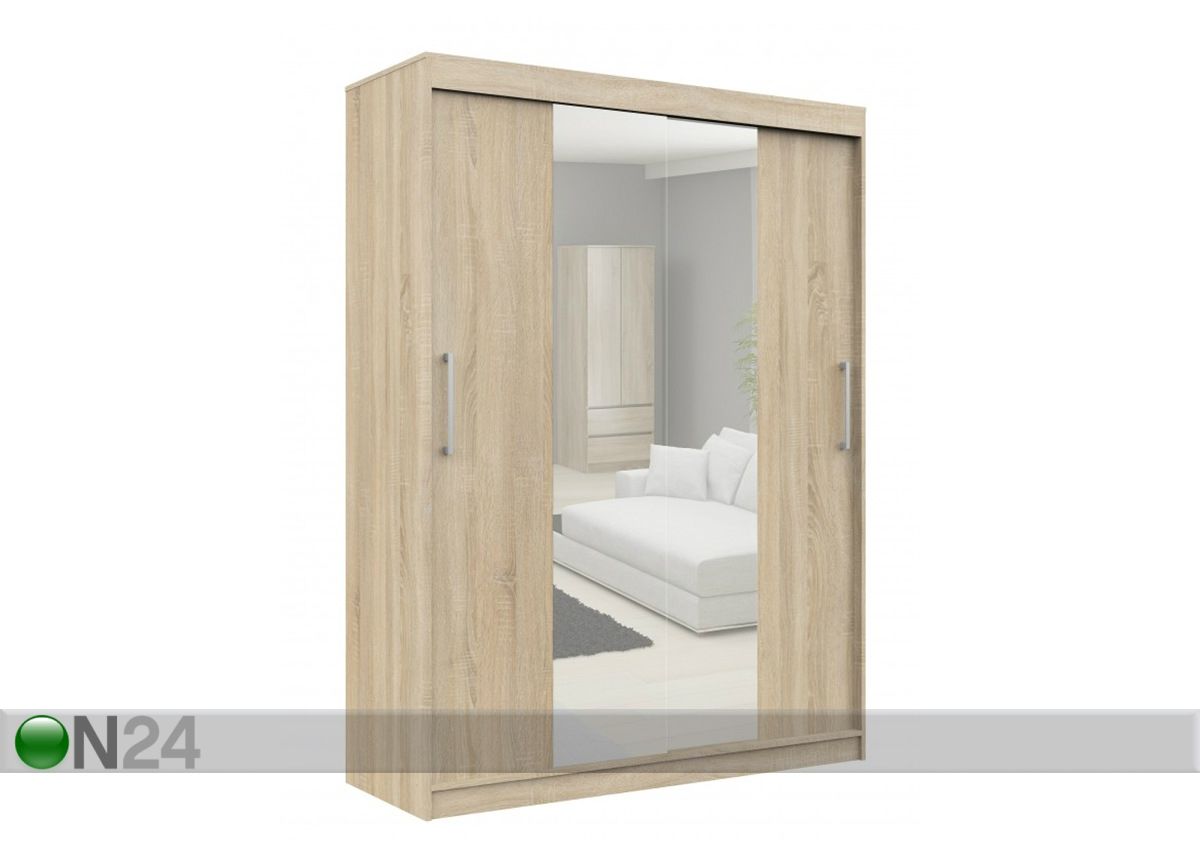 Lükandustega riidekapp 150 cm suurendatud