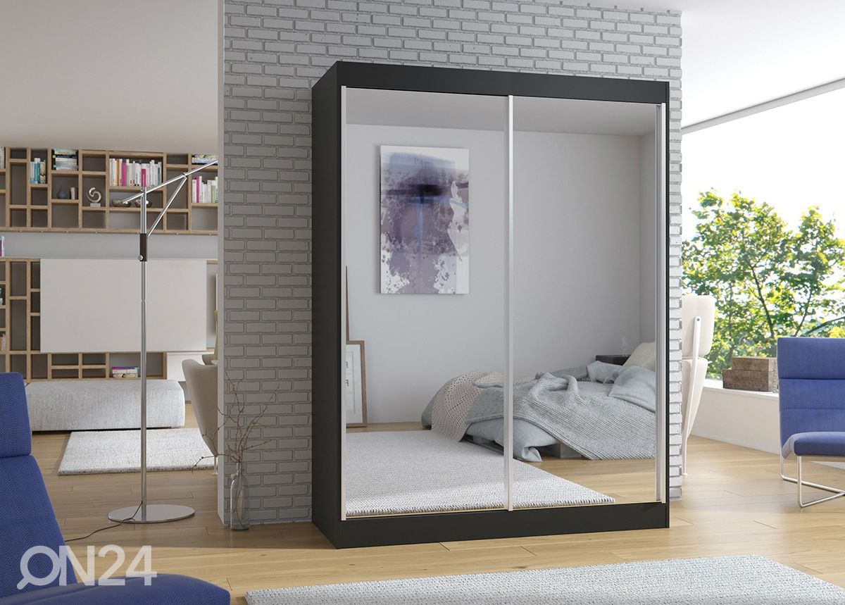 Lükandustega riidekapp 150 cm suurendatud