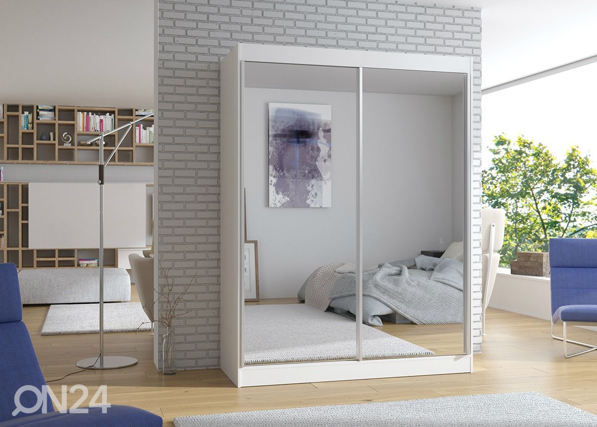 Lükandustega riidekapp 150 cm suurendatud