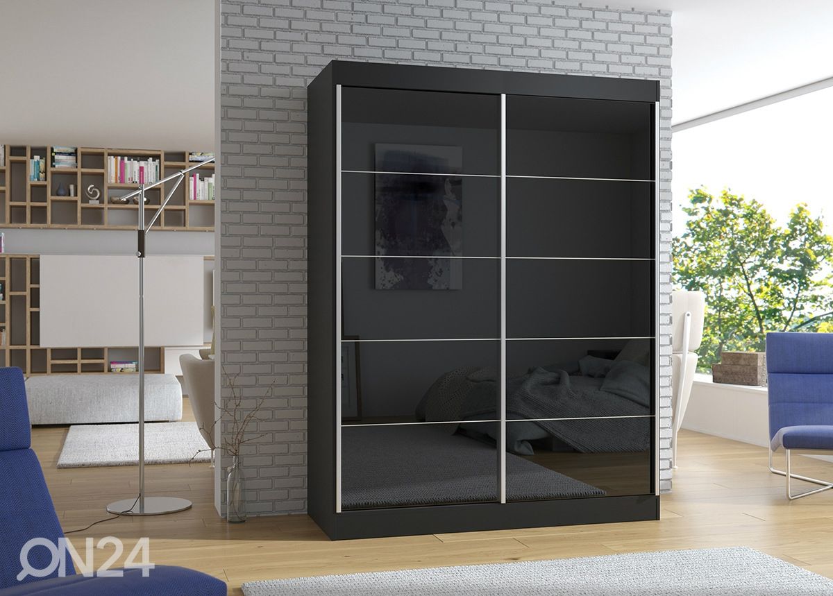 Lükandustega riidekapp 150 cm suurendatud