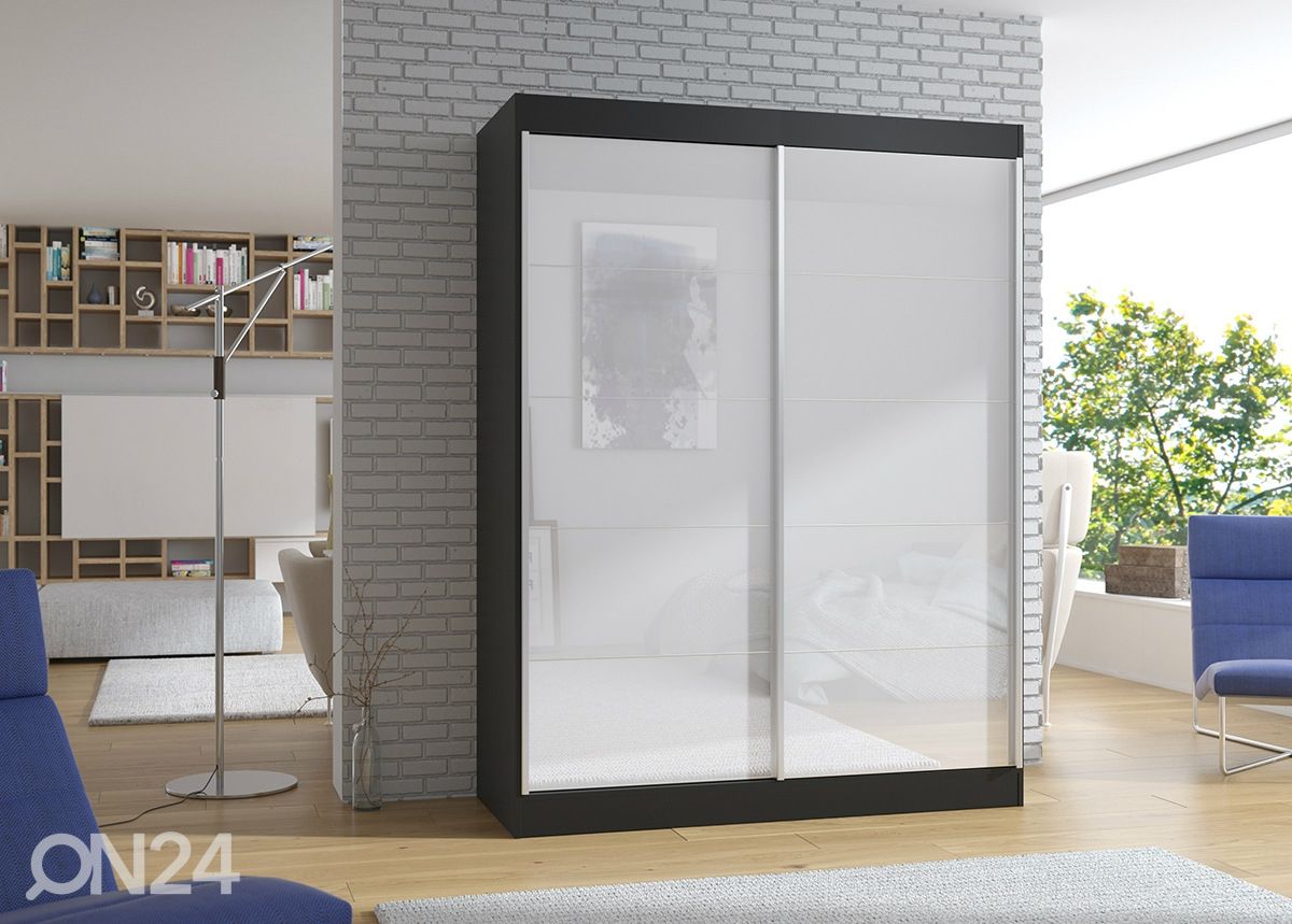 Lükandustega riidekapp 150 cm suurendatud
