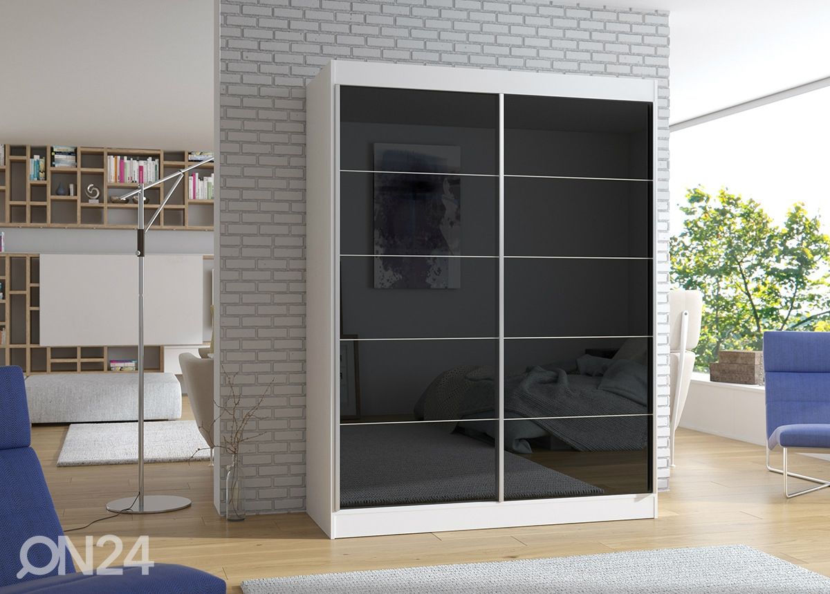 Lükandustega riidekapp 150 cm suurendatud