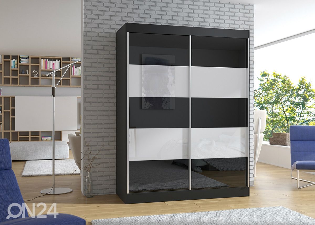 Lükandustega riidekapp 150 cm suurendatud
