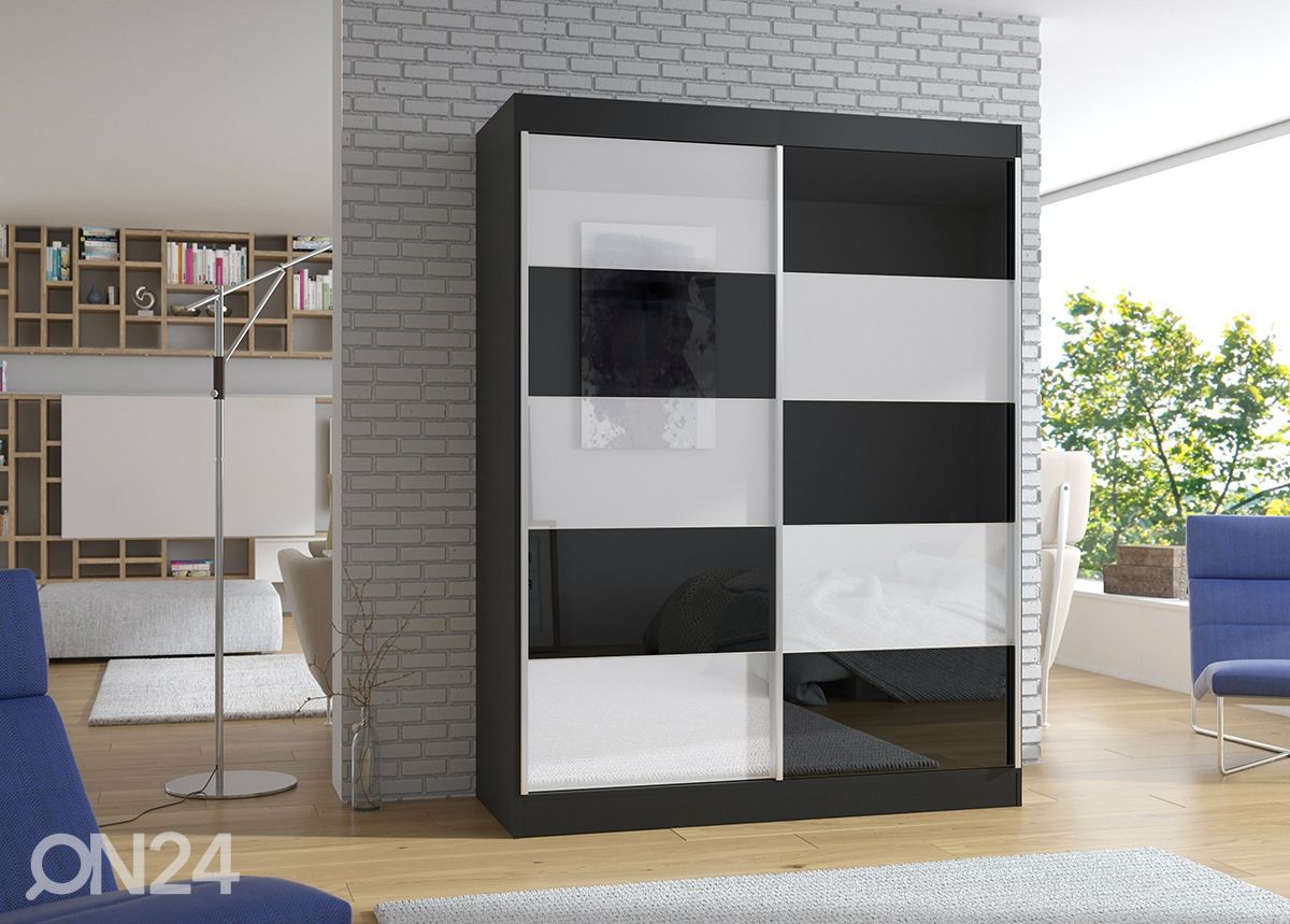 Lükandustega riidekapp 150 cm suurendatud