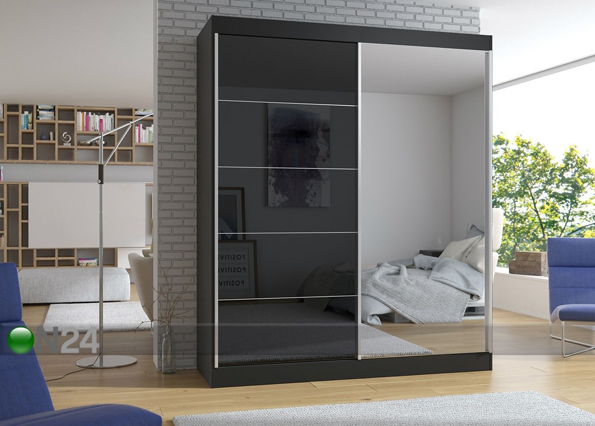 Lükandustega riidekapp 180 cm suurendatud