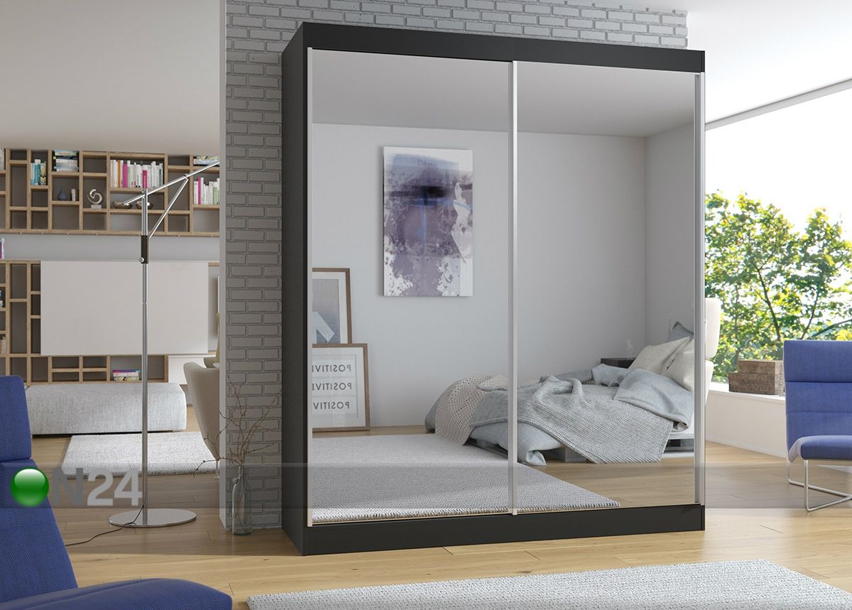 Lükandustega riidekapp 180 cm suurendatud