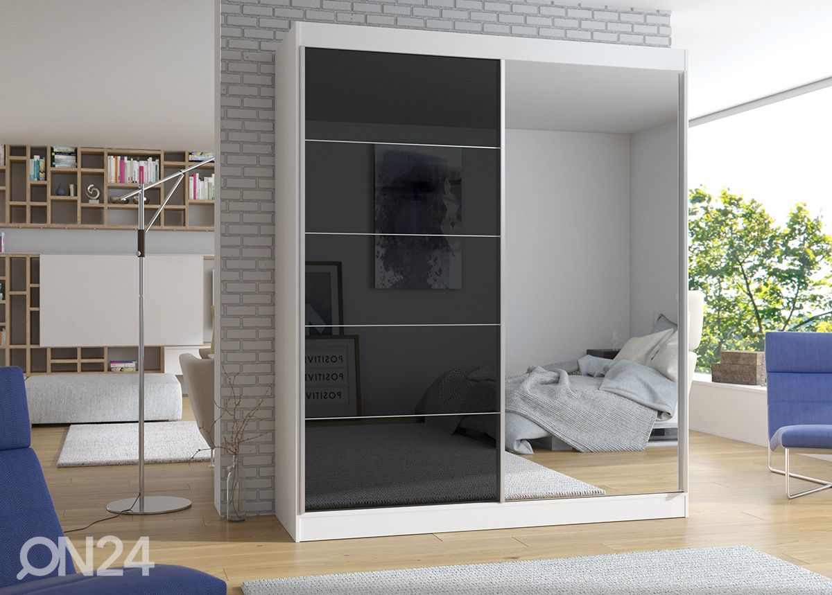 Lükandustega riidekapp 180 cm suurendatud
