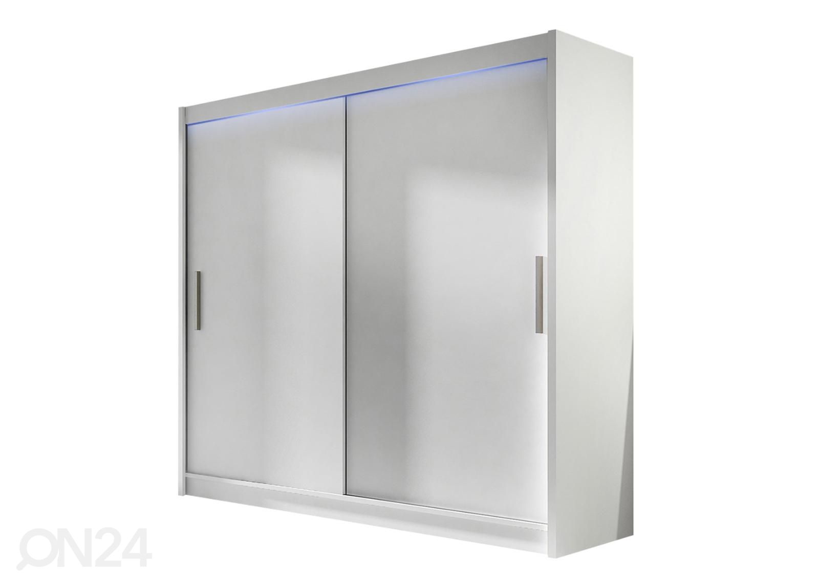 Lükandustega riidekapp 180 cm + LED suurendatud