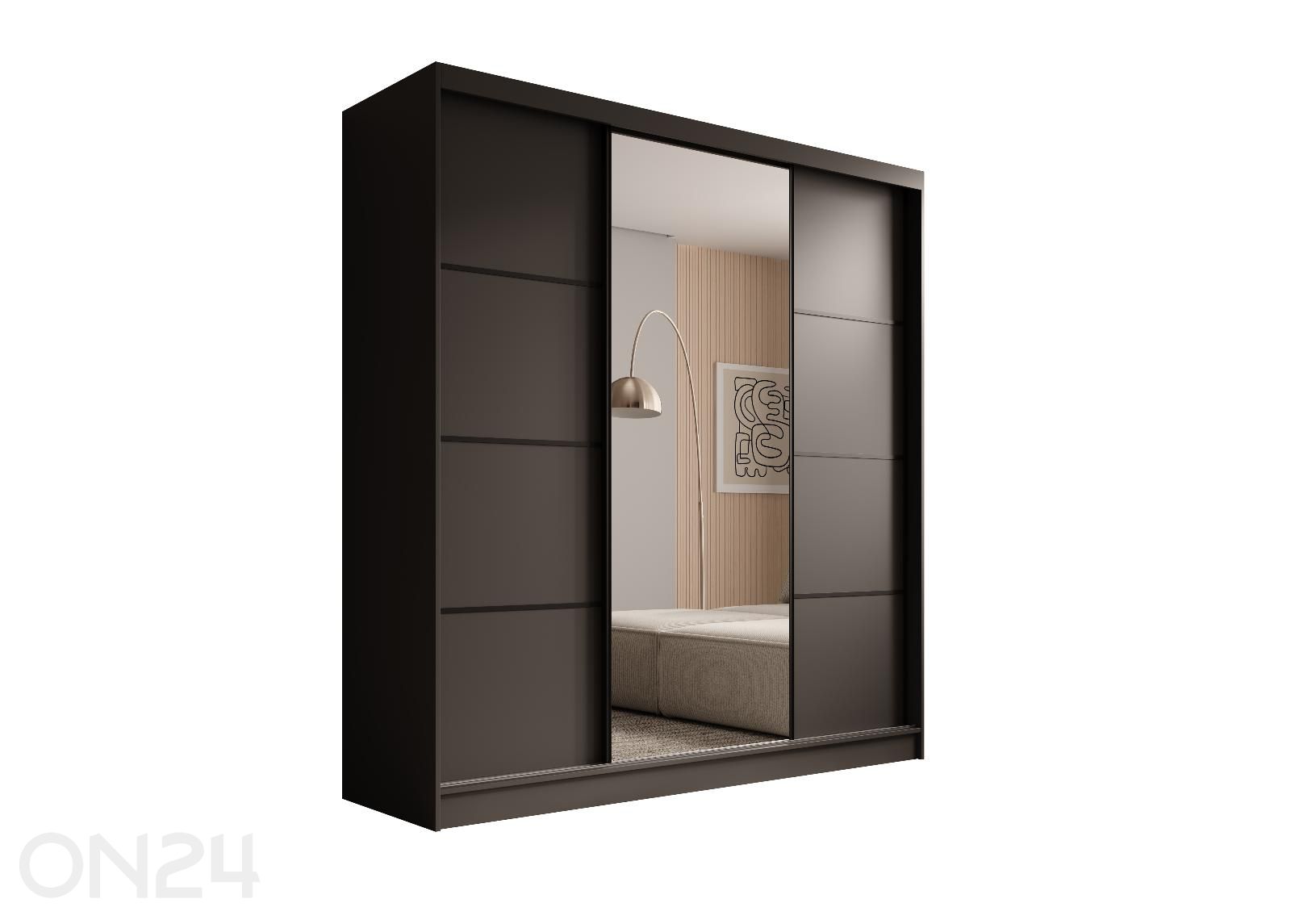 Lükandustega riidekapp 200 cm suurendatud