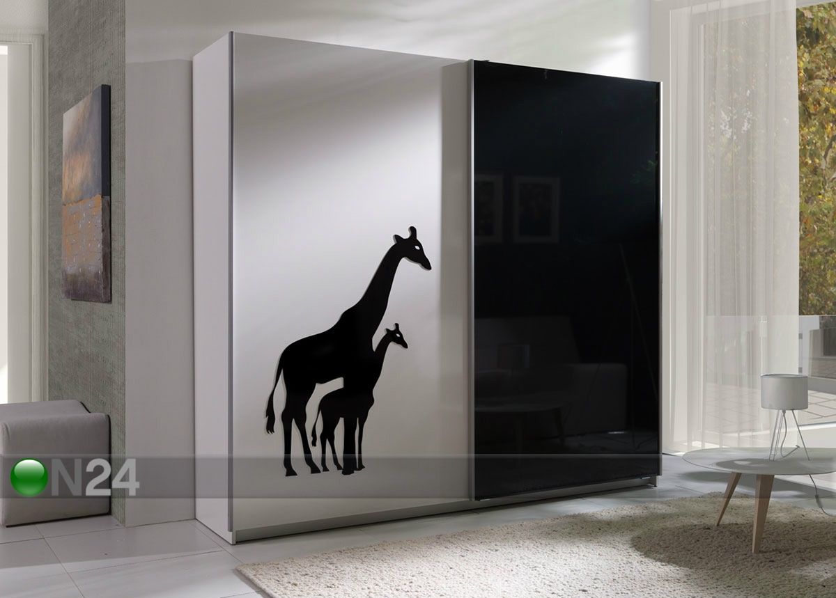 Lükandustega riidekapp 225 cm suurendatud