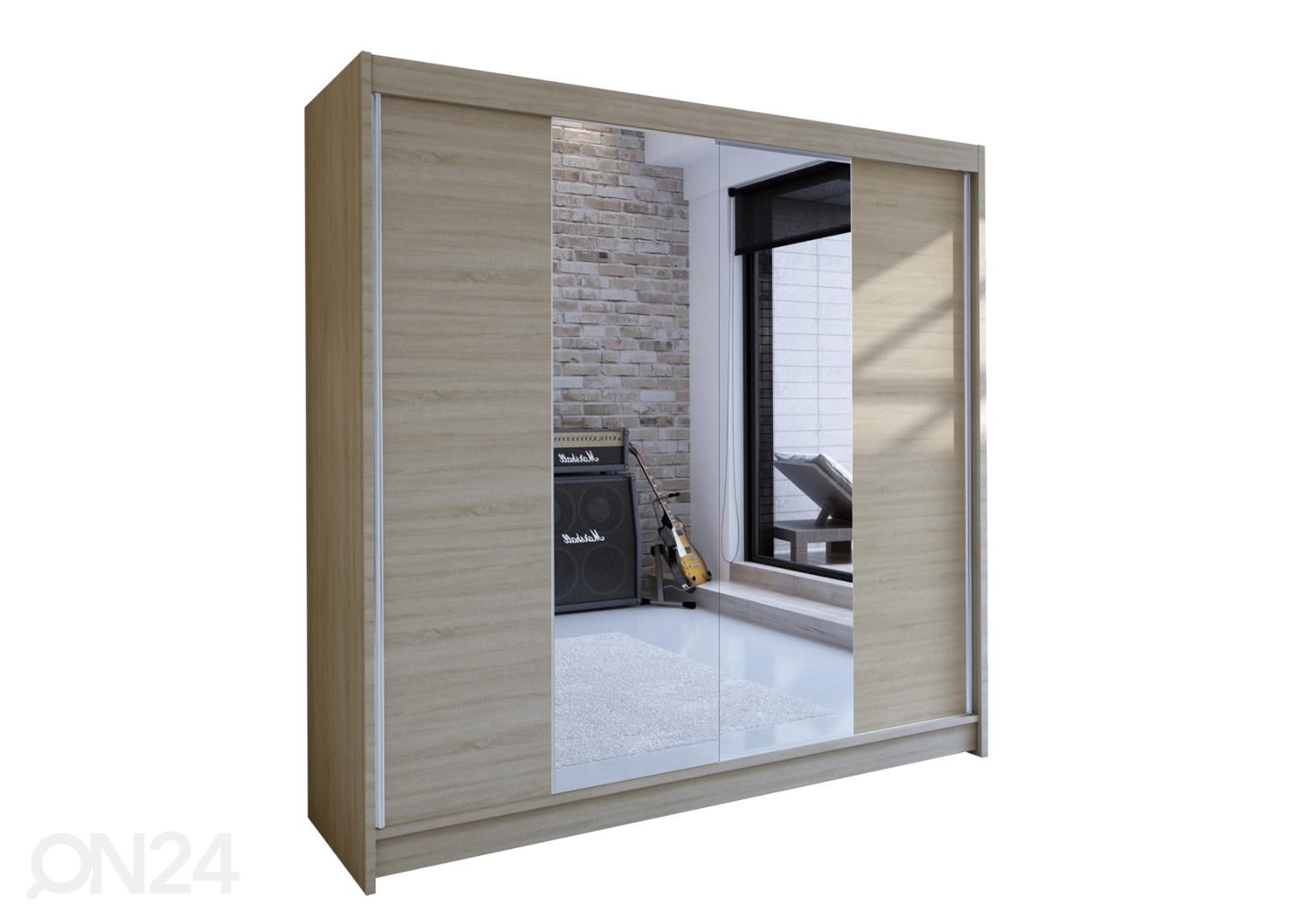 Lükandustega riidekapp suurendatud