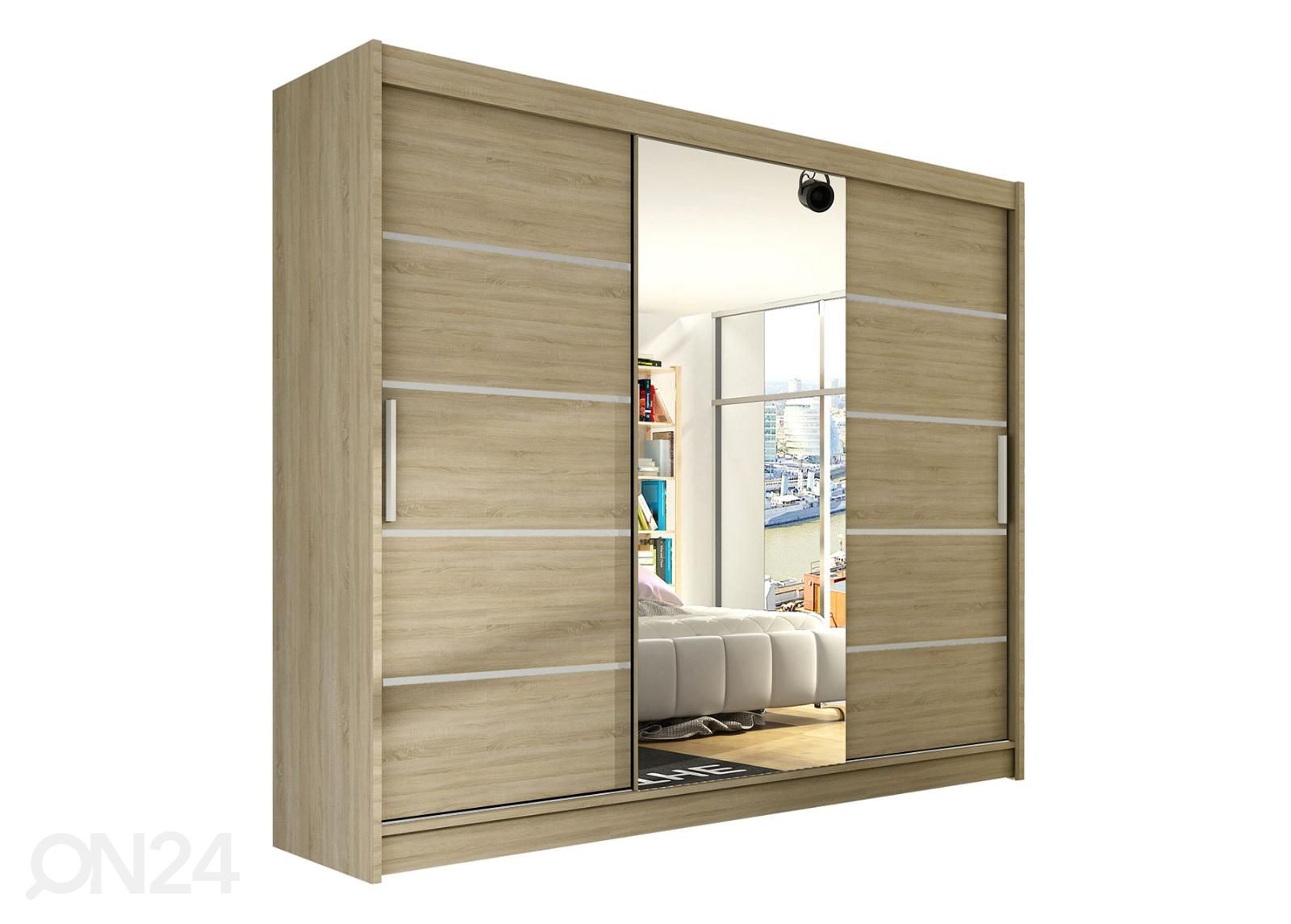 Lükandustega riidekapp suurendatud