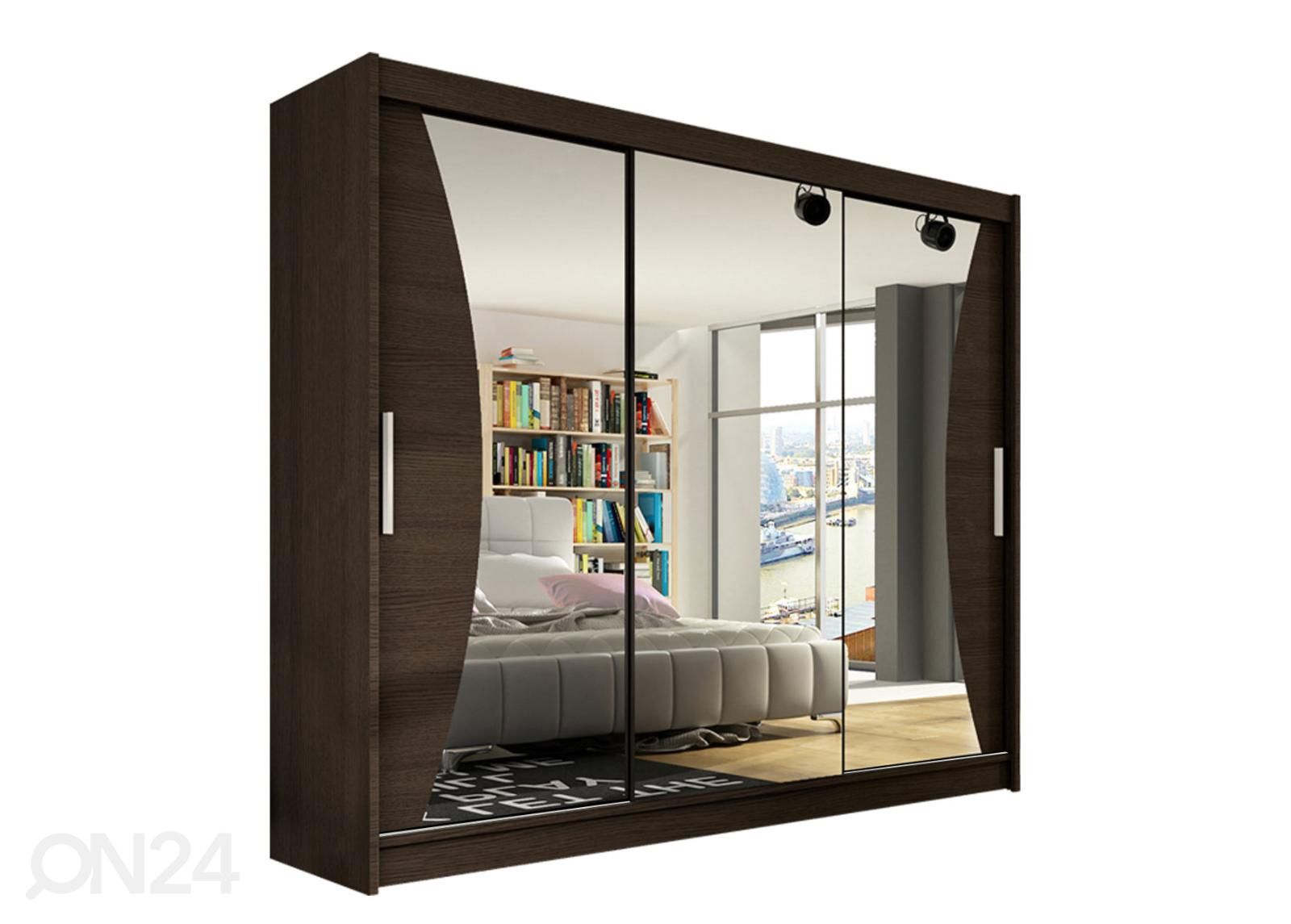 Lükandustega riidekapp suurendatud