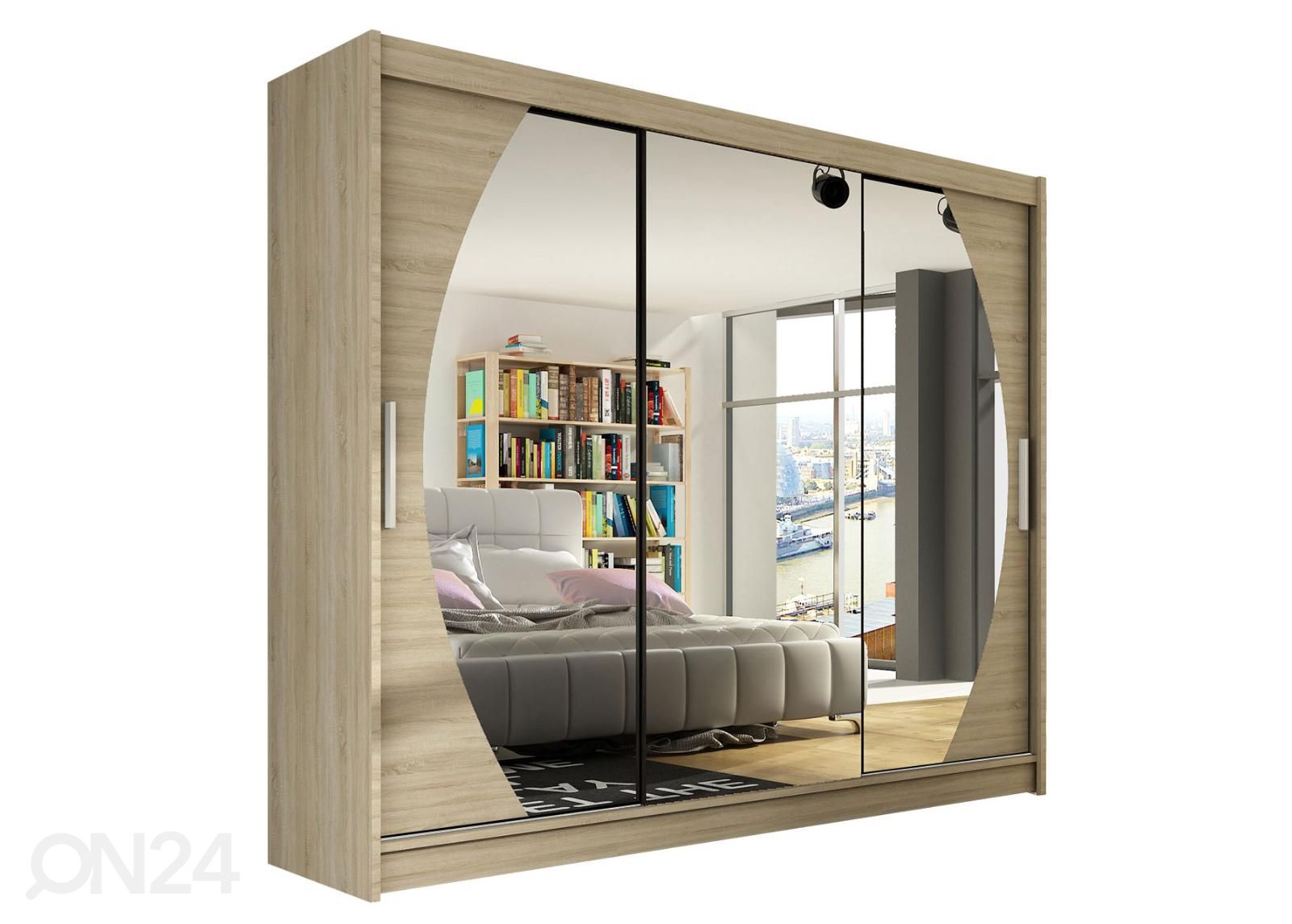 Lükandustega riidekapp suurendatud