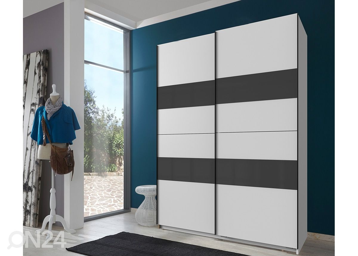 Lükandustega riidekapp Altona h200x135 cm suurendatud