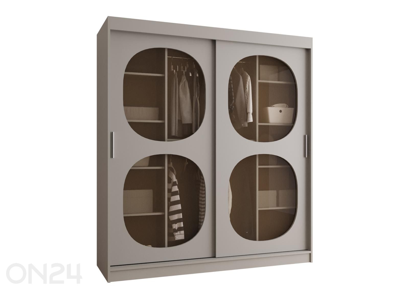 Lükandustega riidekapp Bahrajn 180 cm suurendatud