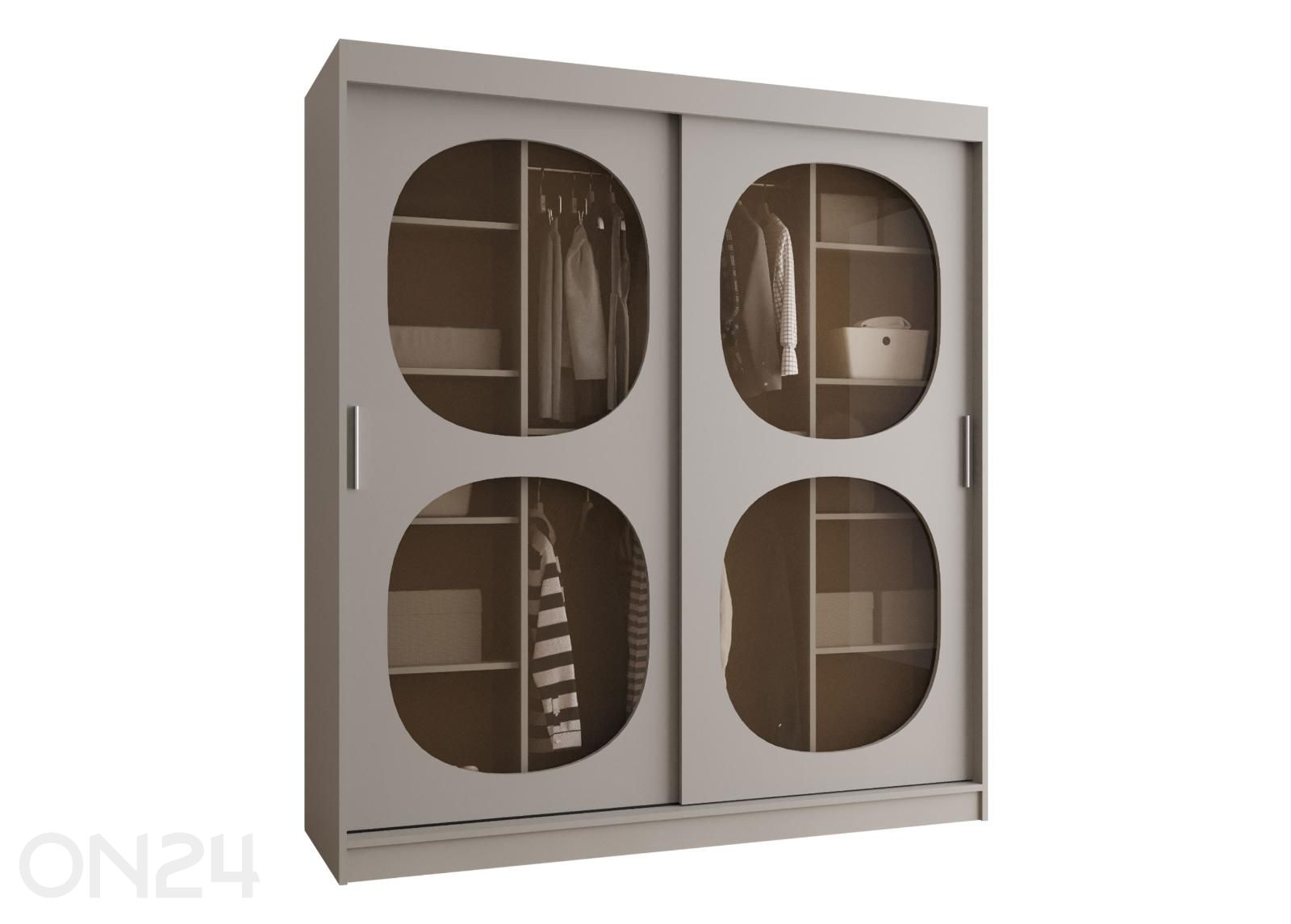 Lükandustega riidekapp Bahrajn 180 cm suurendatud