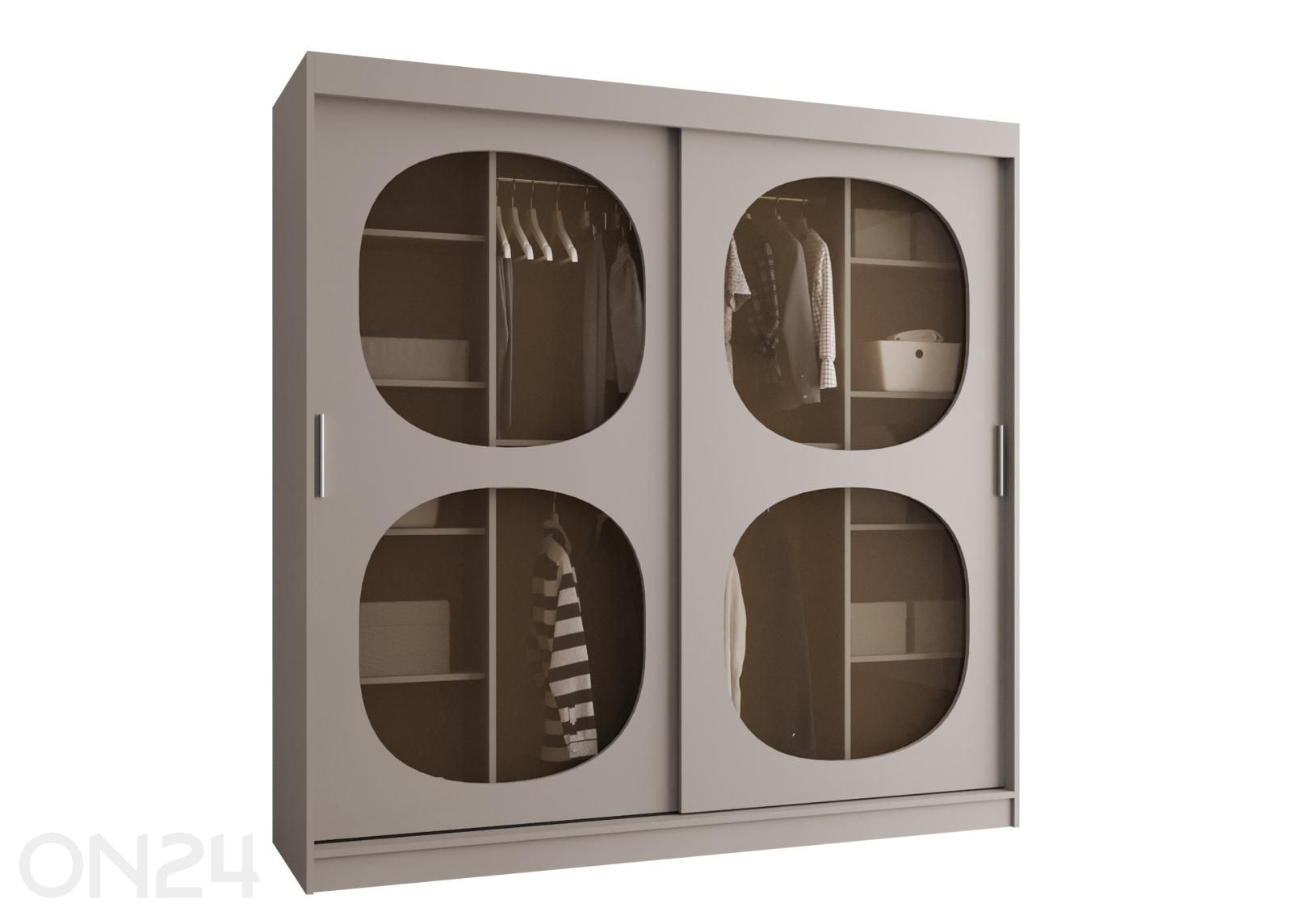 Lükandustega riidekapp Bahrajn 200 cm suurendatud