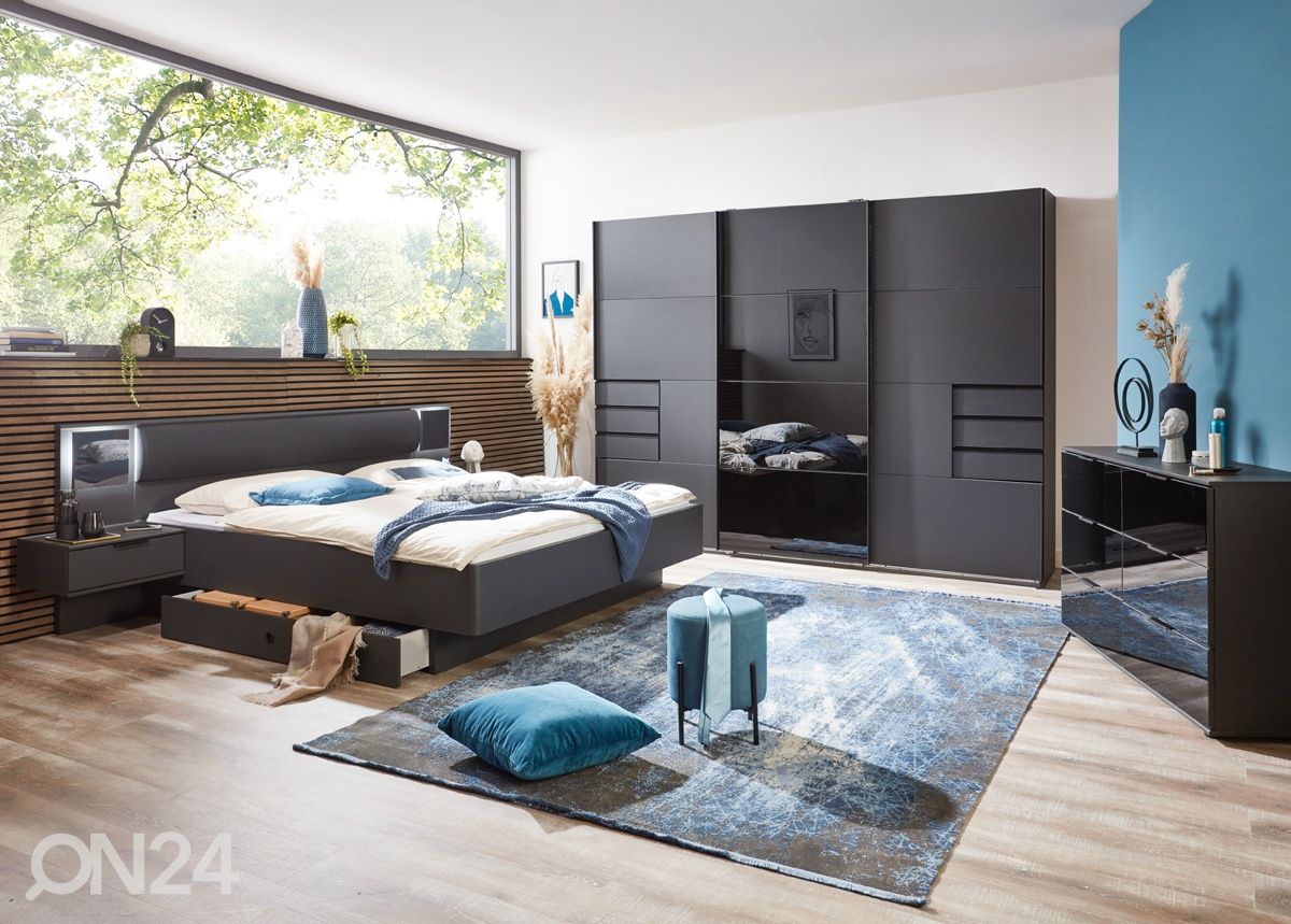 Lükandustega riidekapp Barcelona 270 cm suurendatud