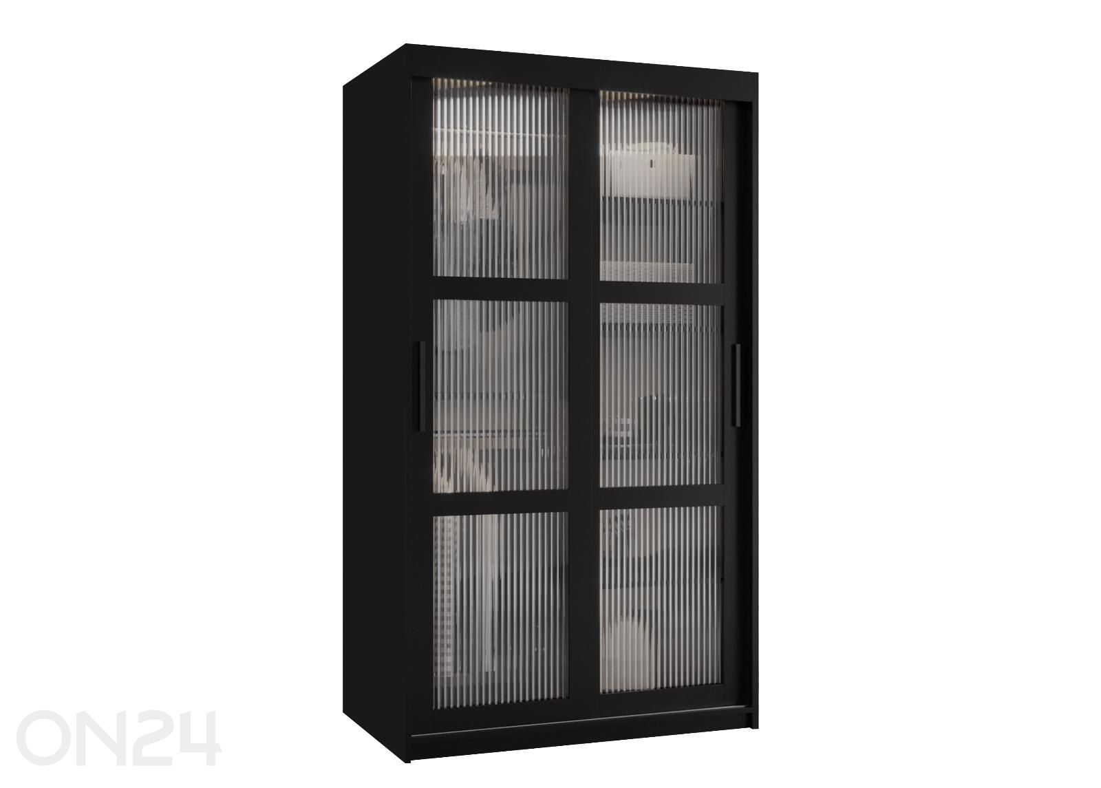 Lükandustega riidekapp Flutes 100 cm suurendatud