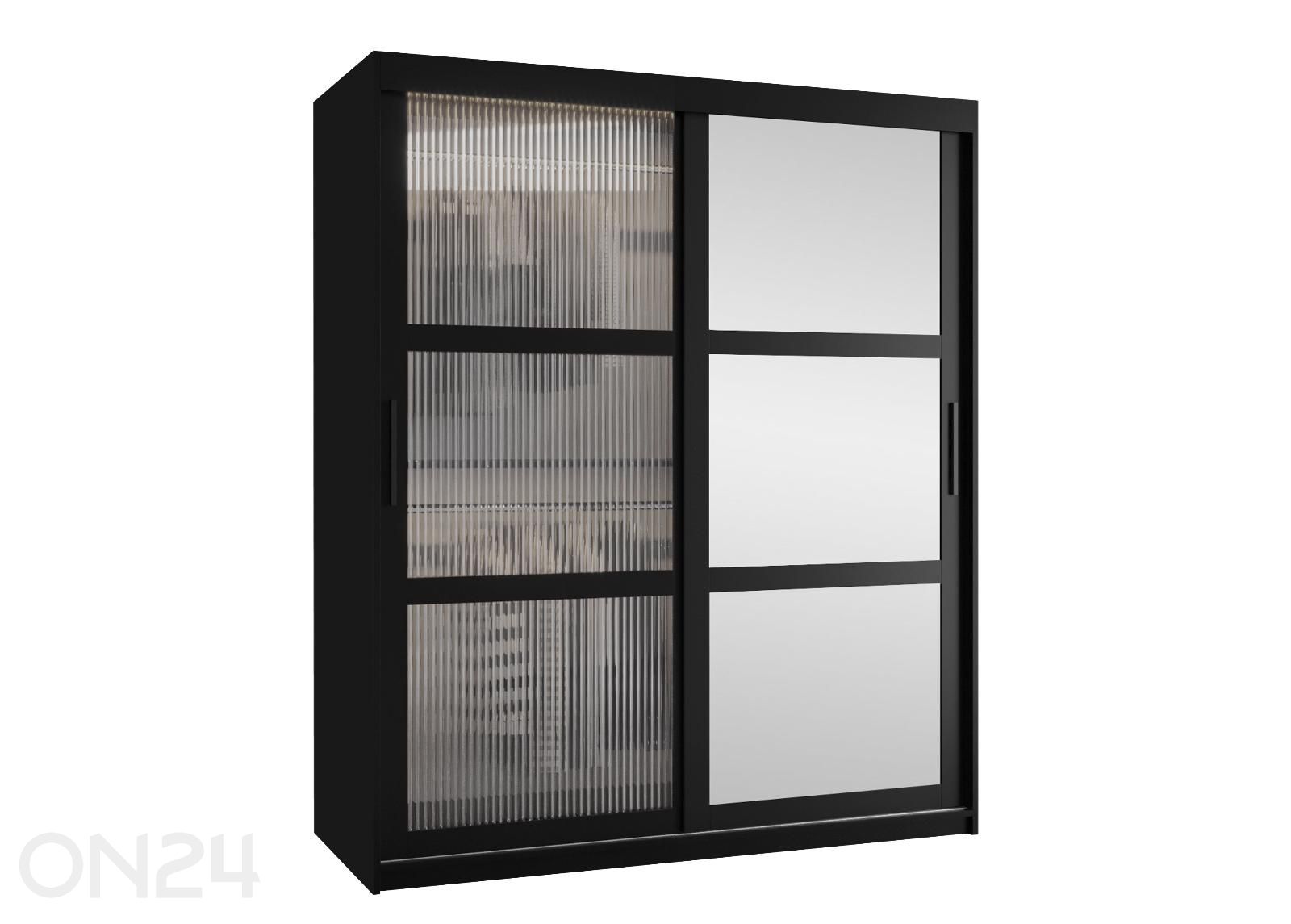 Lükandustega riidekapp Flutes 150 cm suurendatud