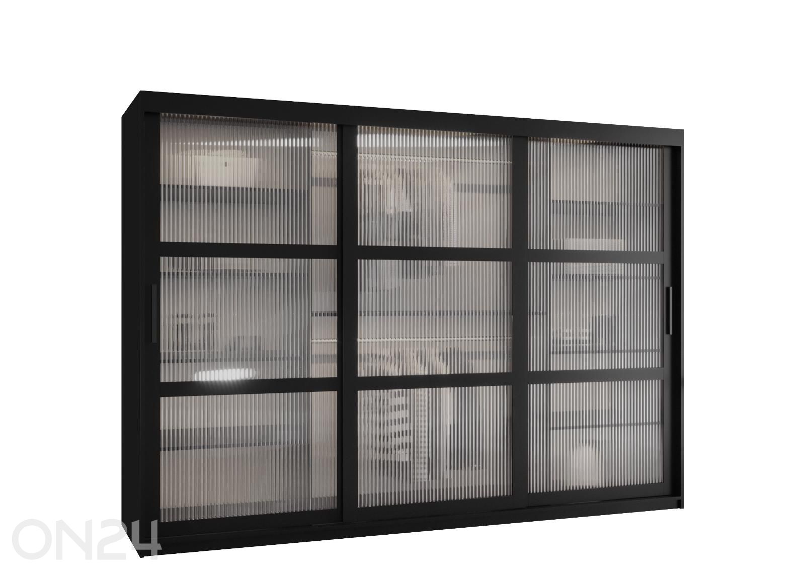 Lükandustega riidekapp Flutes 250 cm suurendatud