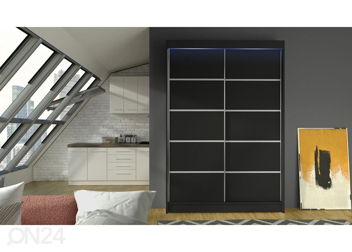 Lükandustega riidekapp + LED suurendatud