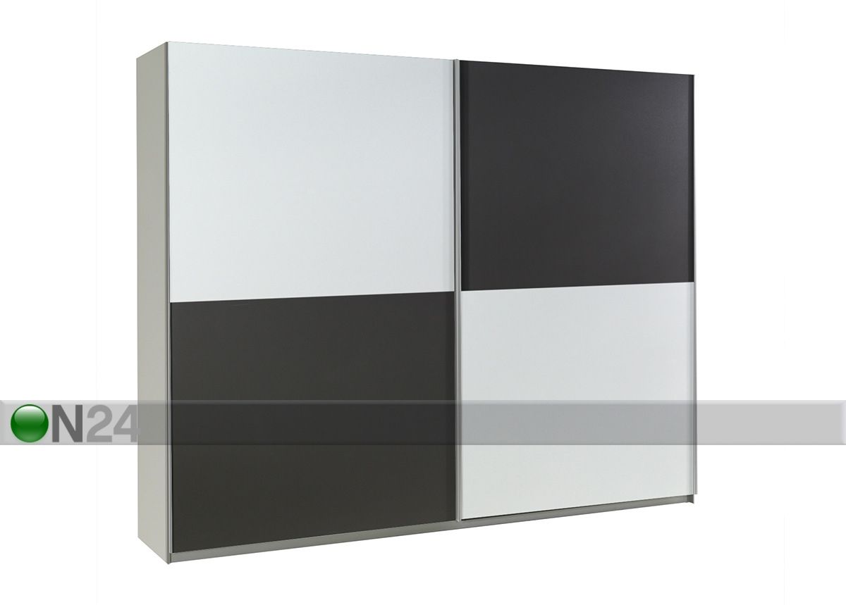 Lükandustega riidekapp Lux 244 cm suurendatud