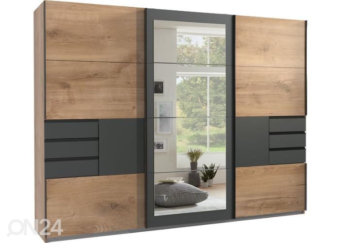 Lükandustega riidekapp Luzern 270 cm suurendatud