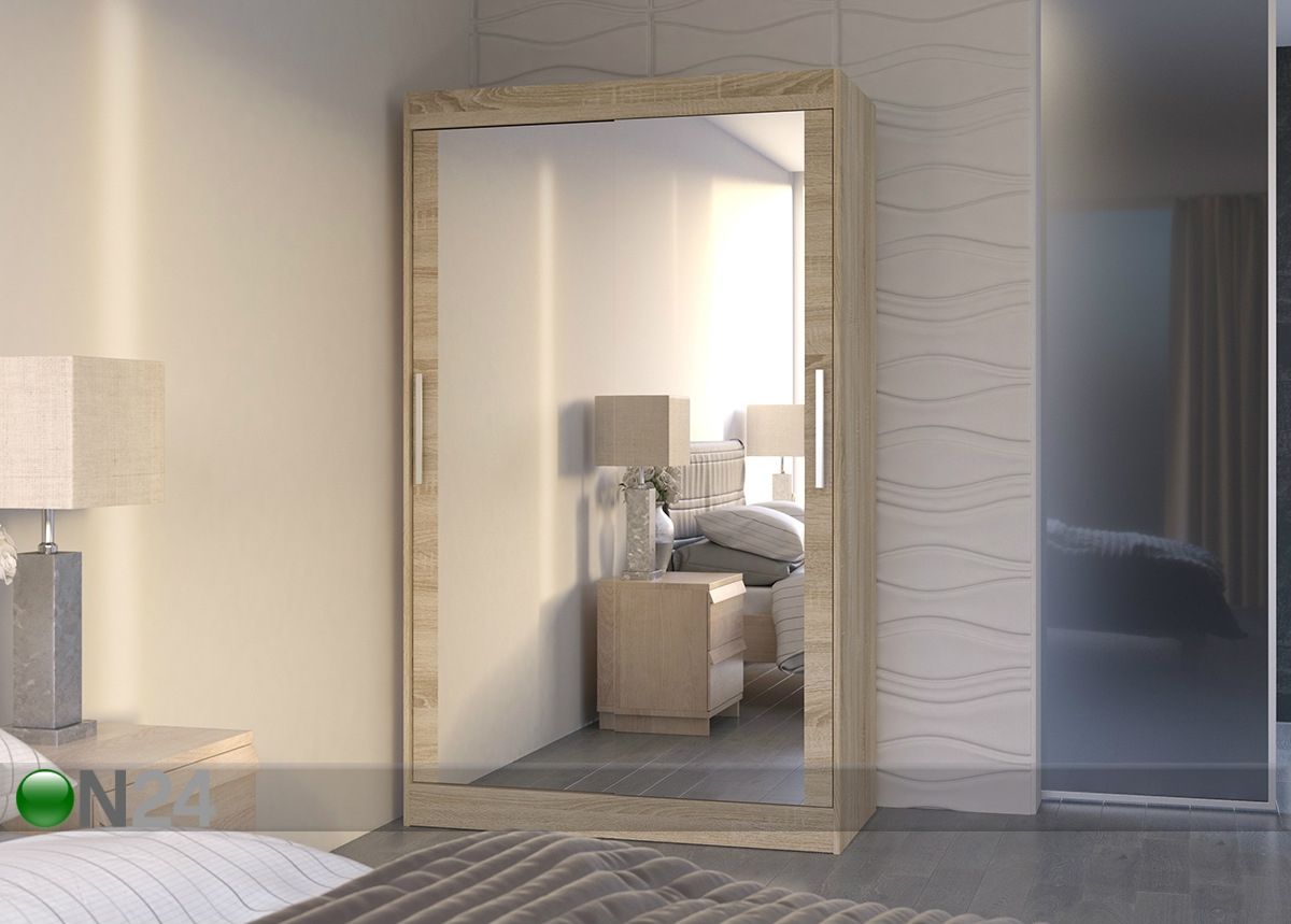 Lükandustega riidekapp Matlock 120 cm suurendatud