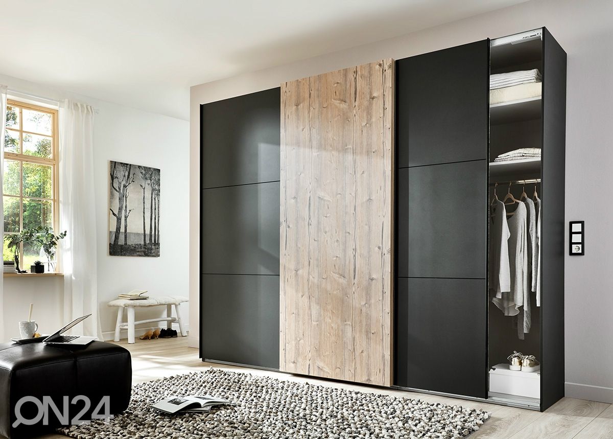 Lükandustega riidekapp Portfield h236x250 cm suurendatud