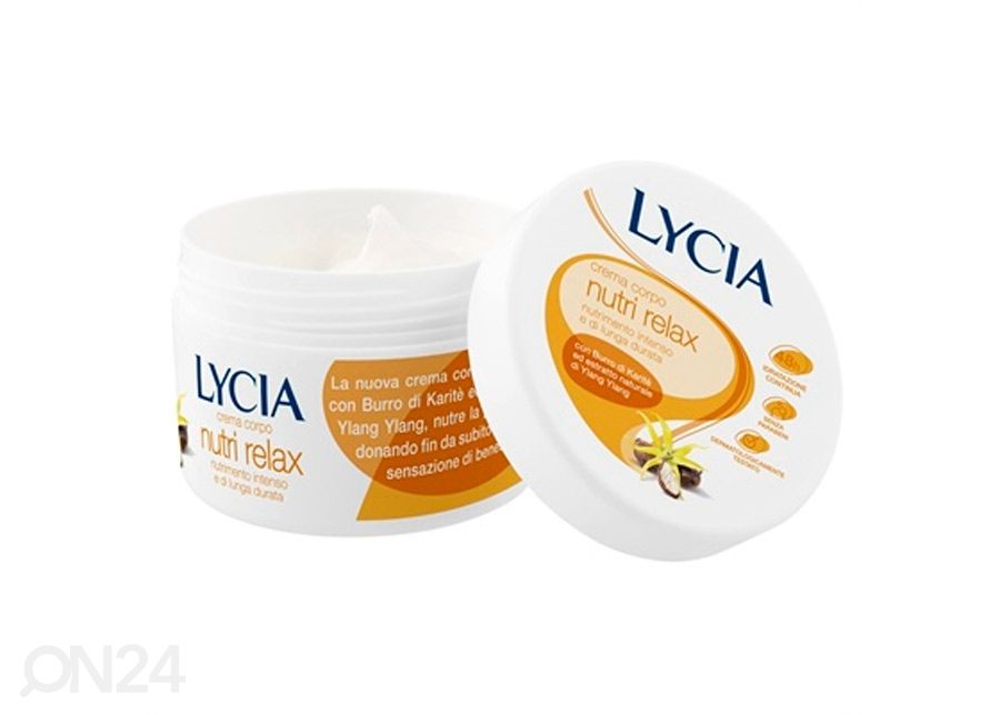 Lycia Nutri Relax toitev kehakreem 220 ml suurendatud