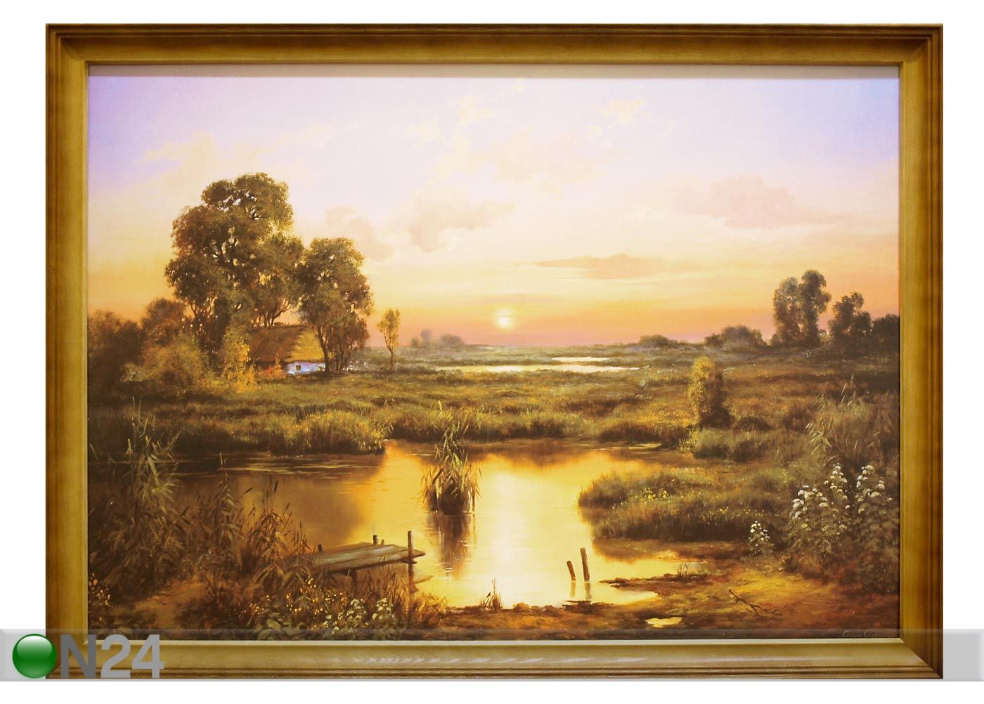 Maastikumaal Loojang 36x46 cm suurendatud